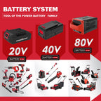 40V String Trimmer & Edger + 40V Leaf Blower Combo Kit with 4.0Ah Battery PS76500C