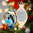Ocean & Marine Life Eco Wood Christmas Ornaments Set of 12 – Handcrafted Coastal Décor by G.DeBrekht - 8610105-S12