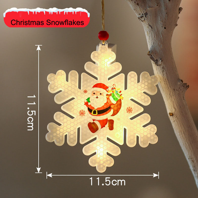 Christmas decorative lights, holiday LED window display, small colorful lights, Christmas tree decoration, and hanging signs