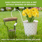 Garden Planting Set - Includes Classic Trowel, Transplanter, Bulb Planter