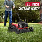 21" 125cc Gas Push 2-1 Lawn Mower w/ Briggs & Stratton 300E Engine B8721C