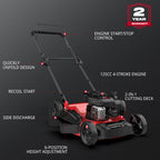 21" 125cc Gas Push 2-1 Lawn Mower w/ Briggs & Stratton 300E Engine B8721C