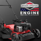 21" 125cc Gas Push 2-1 Lawn Mower w/ Briggs & Stratton 300E Engine B8721C