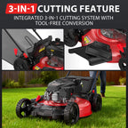 21 " 170cc Gas Self-Propelled 3-in-1 Lawn Mower DB8621S
