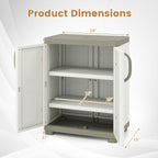 Freestanding Buffet Cabinet Sideboard with 2 Doors and Adjustable Shelves for Kitchen and Garage