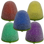Set of 5 - 8" Tall Sugar Coated LED Gumdrop Christmas Pathway Lights - A/C Powered