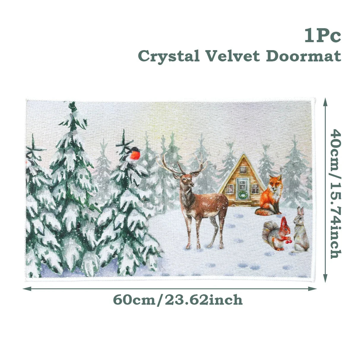 Christmas Door Mat Santa Claus Outdoor Carpet Merry Christmas Decorations For Home 2025 Navidad Xmas Ornament New Year 2026