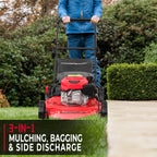 22" 170cc Gas Self-Propelled 3-in-1 Lawn Mower V8622S