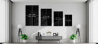 Cubic Walk Glass Wall Art  || Designers Collection