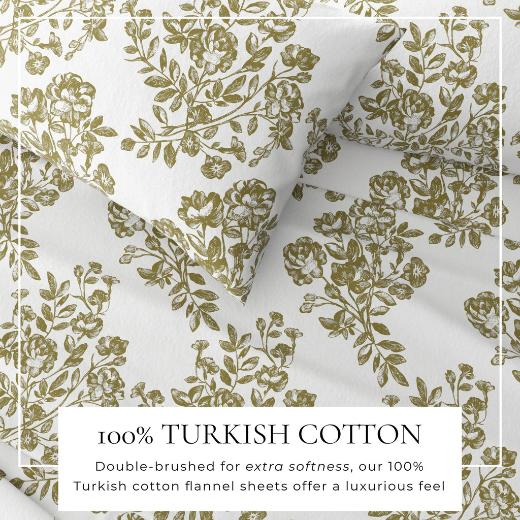 Turkish Cotton Flannel Sheet - Belle Collection