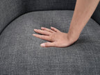 Style Comfort Accent Chair Gray Upholstery Durable Frame Solid Wood Legs Contemporary Living Room Furniture 1pc