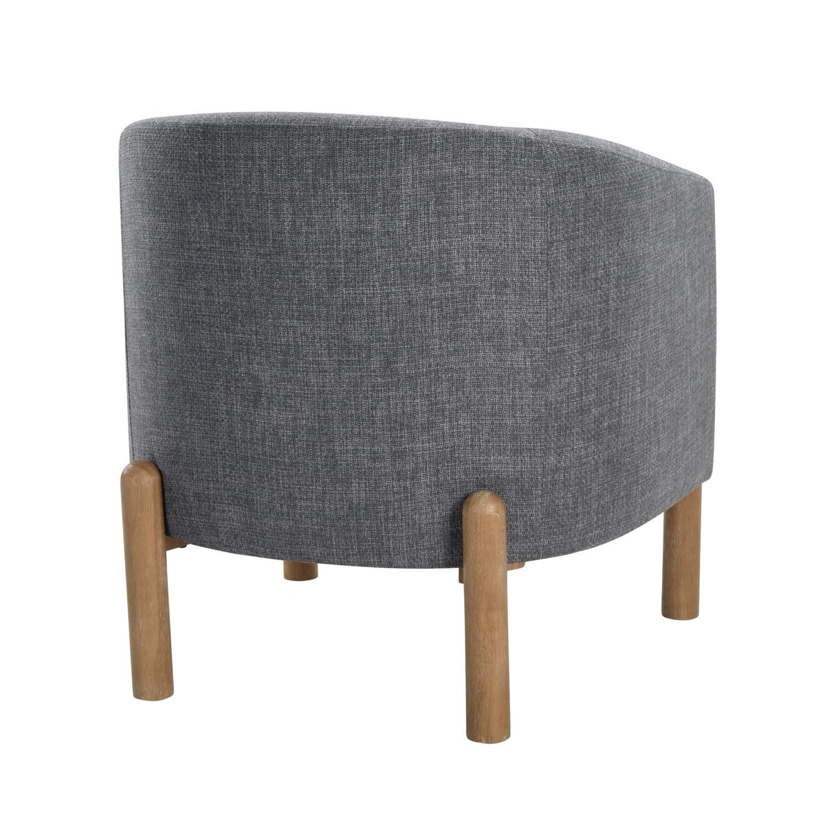 Style Comfort Accent Chair Gray Upholstery Durable Frame Solid Wood Legs Contemporary Living Room Furniture 1pc