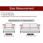 Elastic Solid Color Sofa Cover Spandex Modern All-inclusive Sofa SlipCover for living Room Stretch Couch Covers 1/2/3/4 Seater Sofa Cover Furniture Protector Couch Soft with Elastic Bottom Anti-Slip Foam Kids