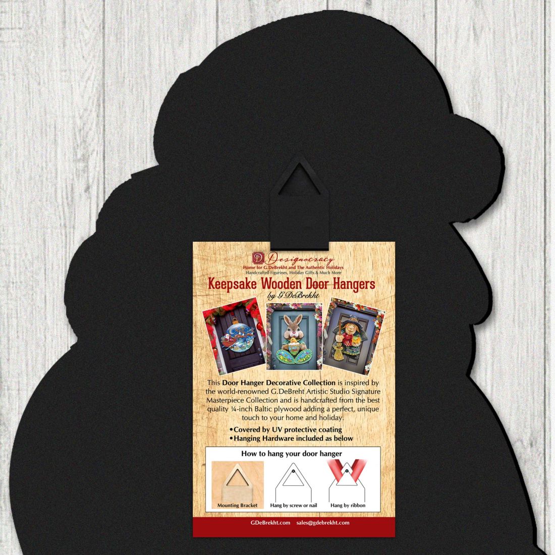 Frosty Christmas Door Decor by Jamie Mills-Price - Christmas Santa Snowman Decor - 8457505H