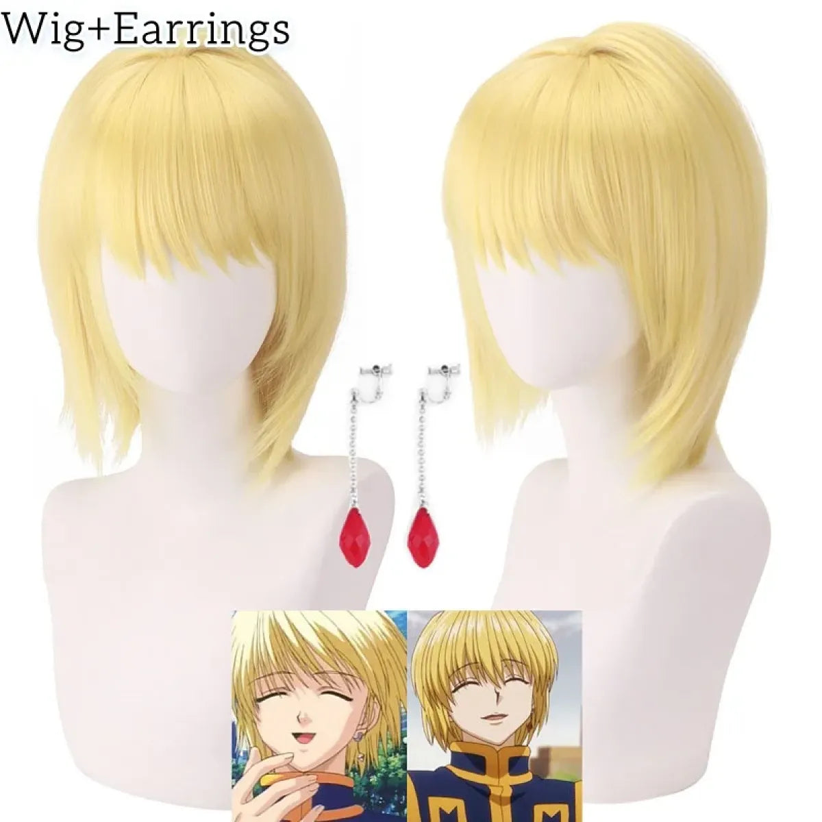 Kurapika Cosplay Costume – Hunter x Hunter Outfit with Wig & Chains