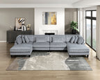 Living Room Furniture Corner Chair Gray Corduroy Upholstery 1pc Corner Wedge Soft Cushion Solid Wood Legs
