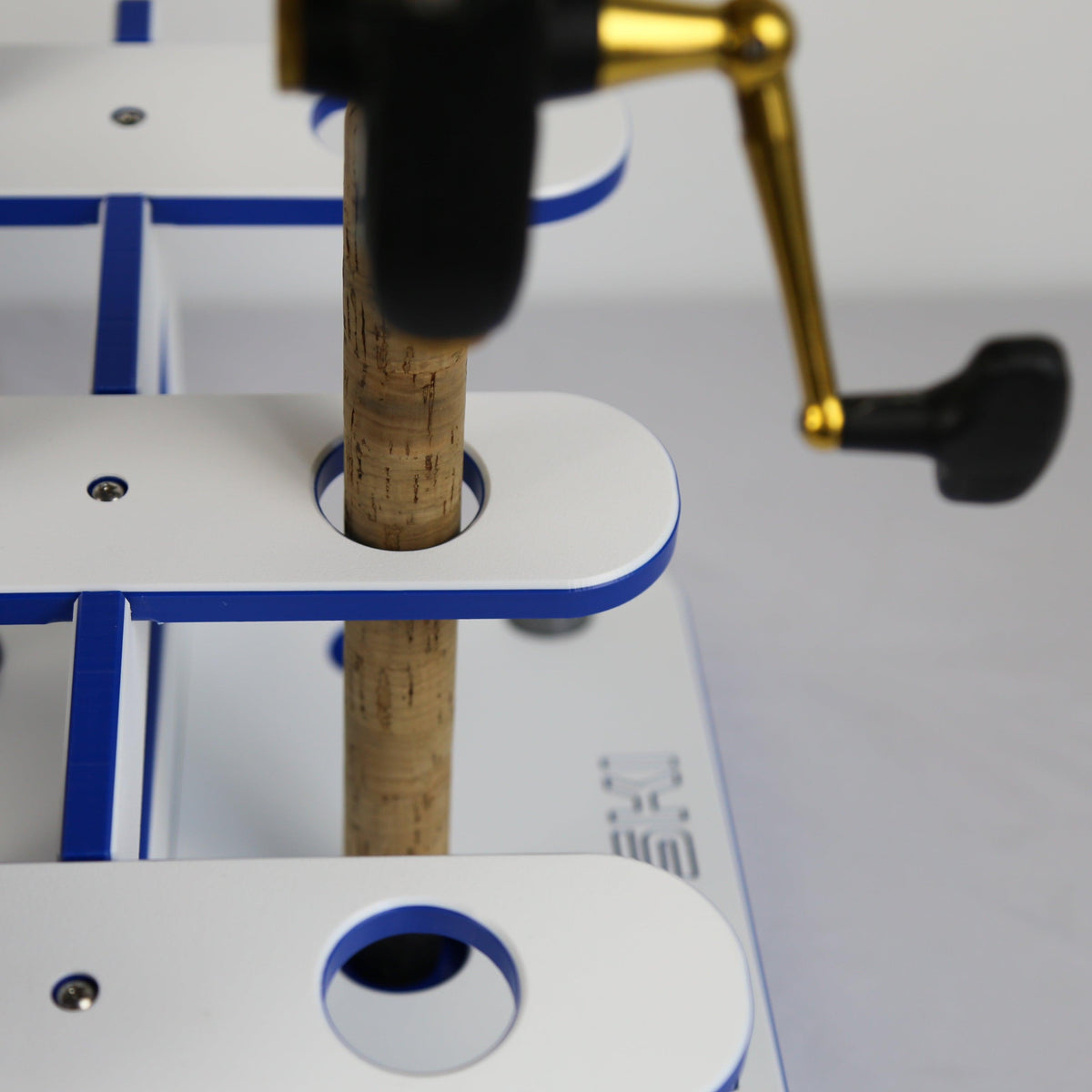 Made in the USA Fishing Rod Rack | 12 Pole Waterproof Wash-down | Dock, Garage, Boat, Storage