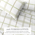 Turkish Cotton Flannel Sheet - Belle Collection