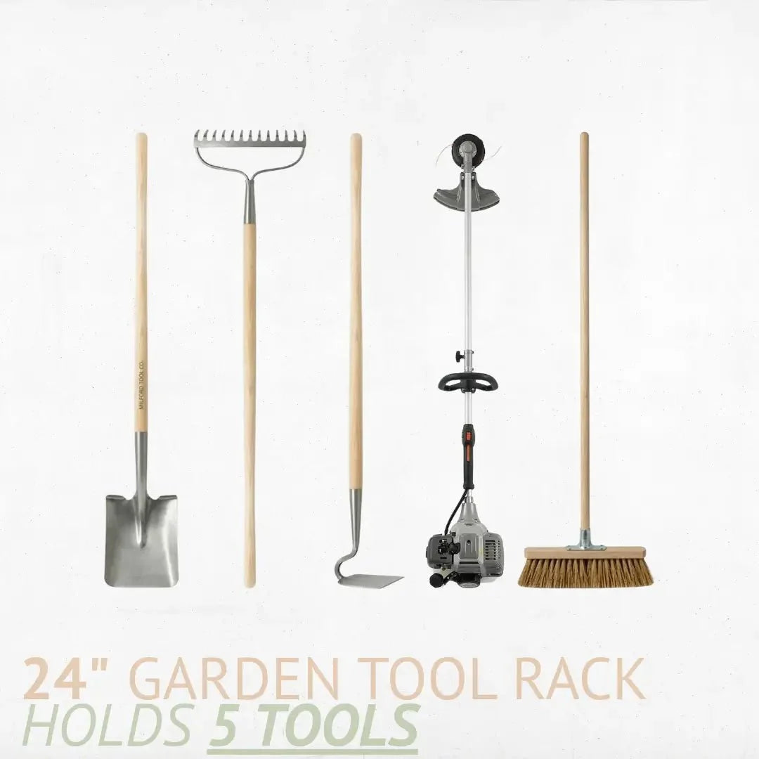 Wall-Mounted Garden Tool Rack - Garage
